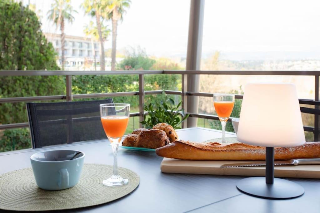 昂蒂布A7- 2 Bdr Sea & Mountain View - Ac, Parking, Pool & Terrace公寓 外观 照片