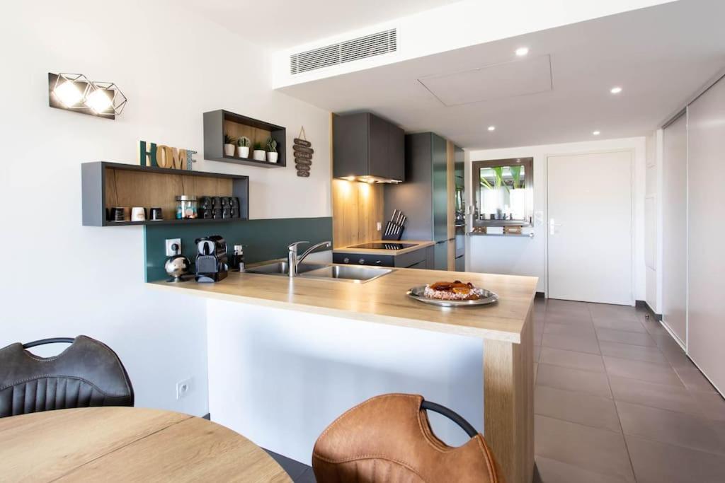 昂蒂布A7- 2 Bdr Sea & Mountain View - Ac, Parking, Pool & Terrace公寓 外观 照片