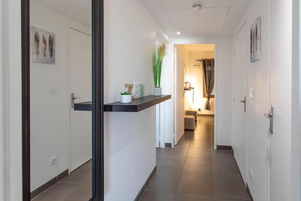 昂蒂布A7- 2 Bdr Sea & Mountain View - Ac, Parking, Pool & Terrace公寓 外观 照片