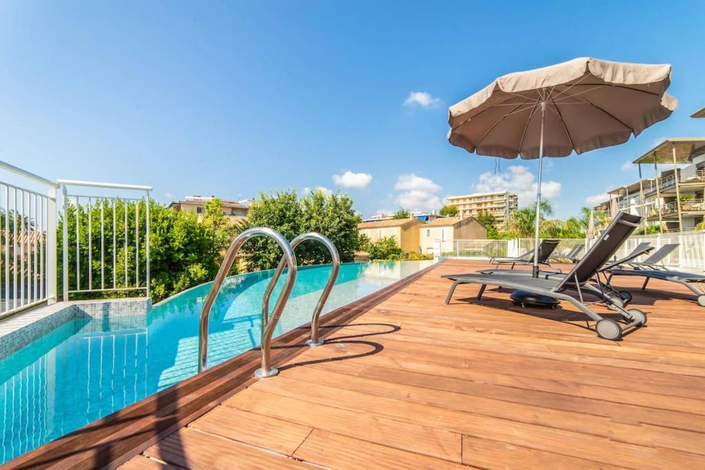 昂蒂布A7- 2 Bdr Sea & Mountain View - Ac, Parking, Pool & Terrace公寓 外观 照片