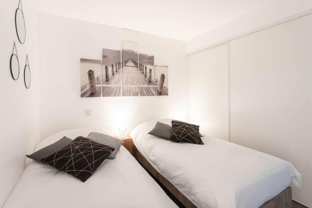 昂蒂布A7- 2 Bdr Sea & Mountain View - Ac, Parking, Pool & Terrace公寓 外观 照片