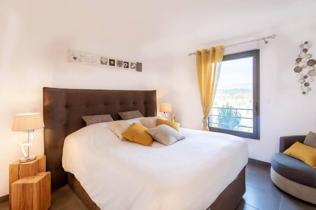 昂蒂布A7- 2 Bdr Sea & Mountain View - Ac, Parking, Pool & Terrace公寓 外观 照片