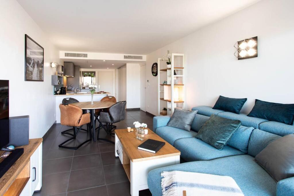 昂蒂布A7- 2 Bdr Sea & Mountain View - Ac, Parking, Pool & Terrace公寓 外观 照片